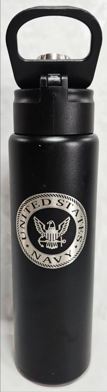 Tervis U.S. Navy Onyx Shadow Triple Wall Insulated Travel Tumbler 24 Oz